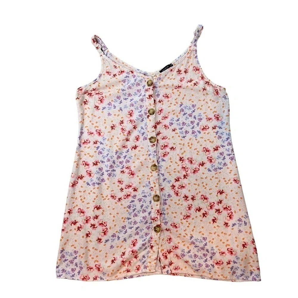 Cotton On Linen Blend Floral Mini Dress - Picture 6 of 6